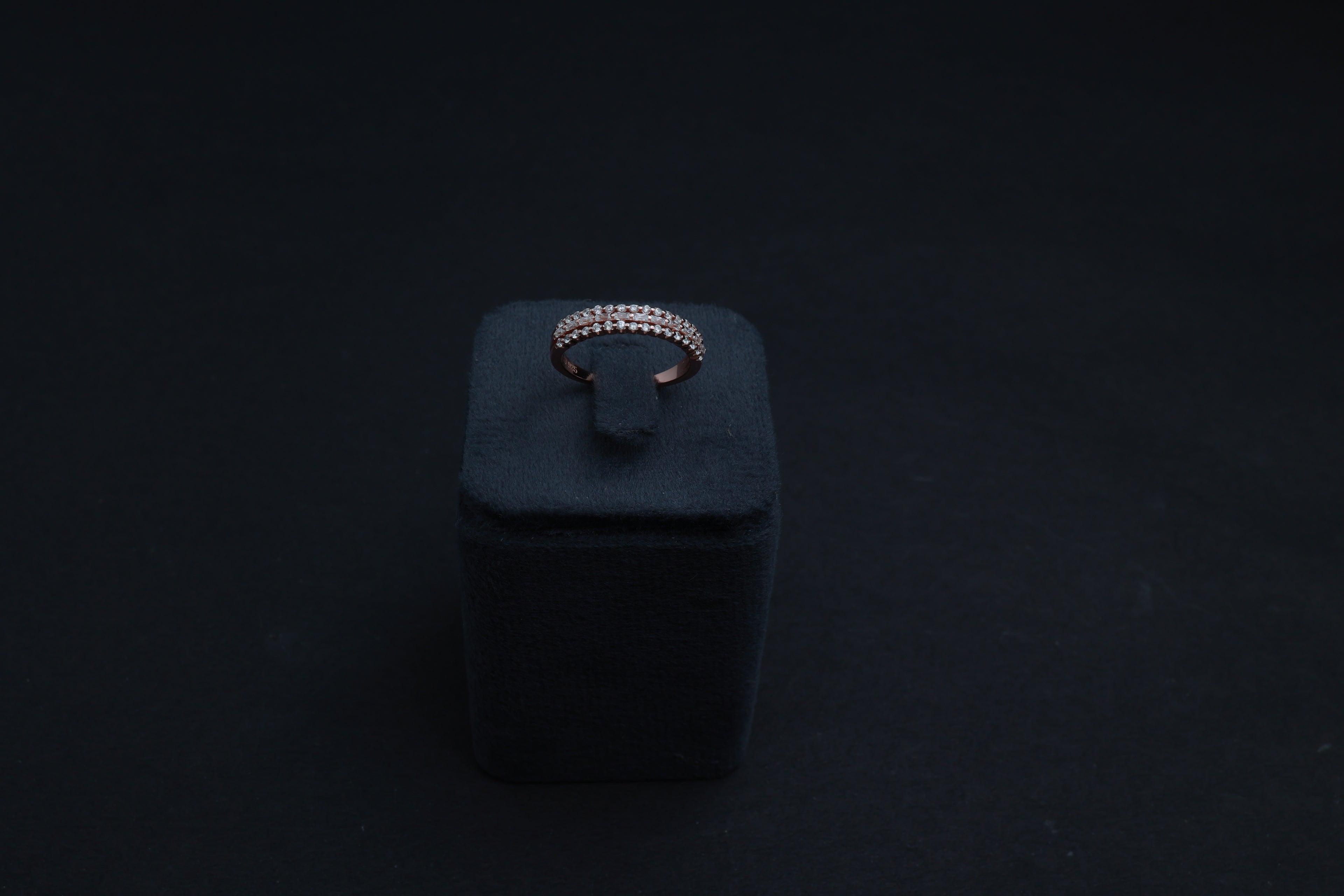 Triple Row CZ Ring