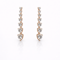 Sparkling Heart Crystal Earrings