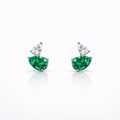 Olive Shine Stud Earrings