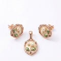 Pearl Blossom Pendant & Stud Earrings Pair (MEL-12362)