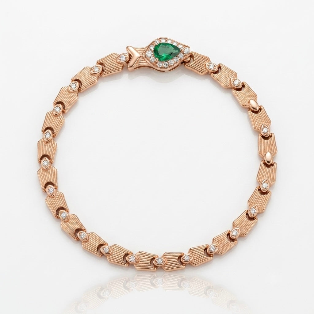 Emerald Eye Bracelet (MEL-12372)