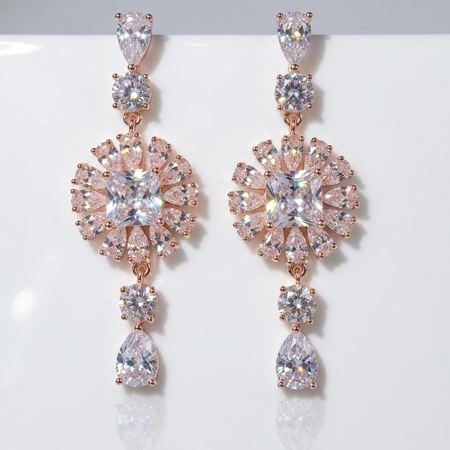 Celeste Bloom Drop Earrings