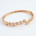 Twisted Leaf Openable Bangle (KV-16035)