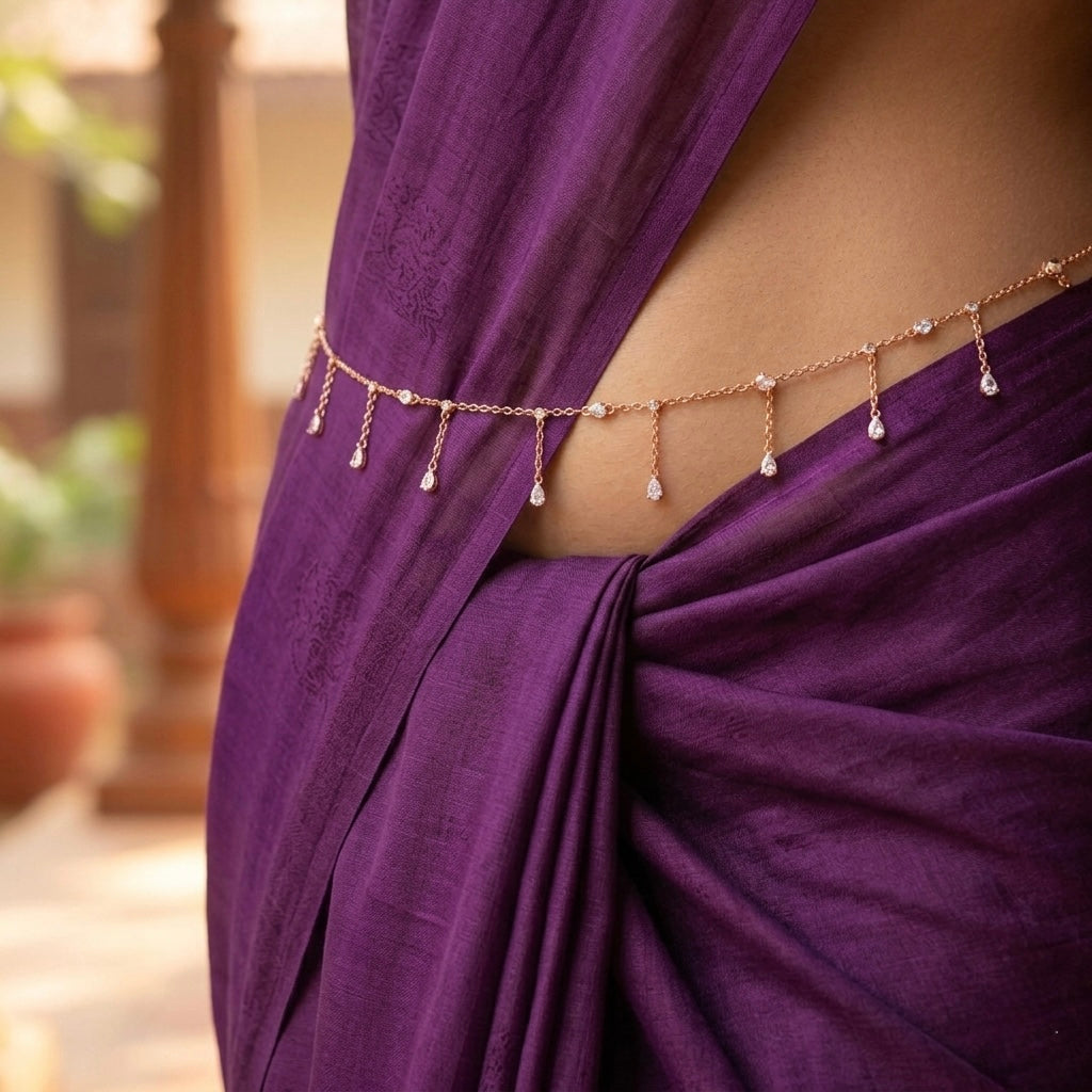 Dainty Drop Charm Waist Chain
