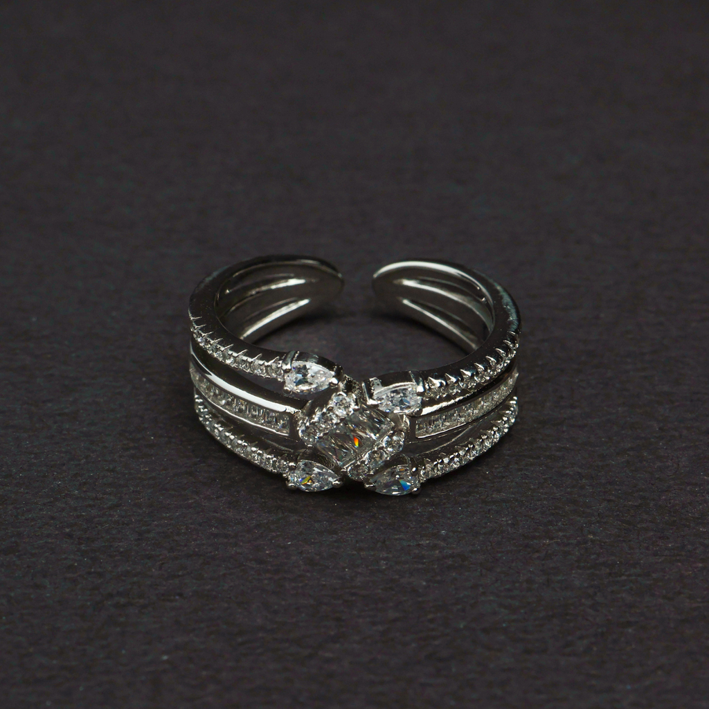 Baguette Triple Ring(Adjustable)