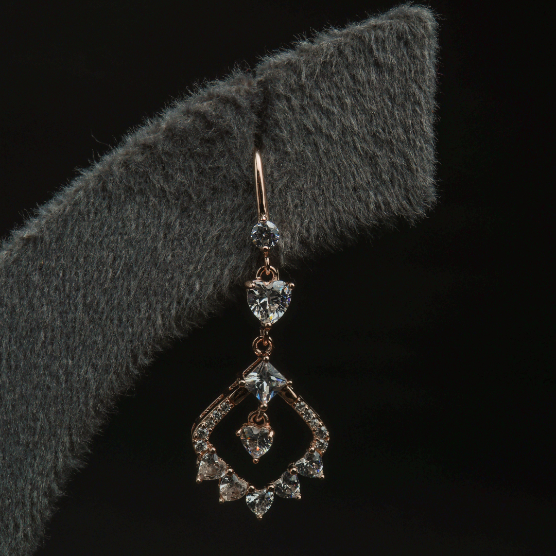 Crystal Diamond Drop Earrings