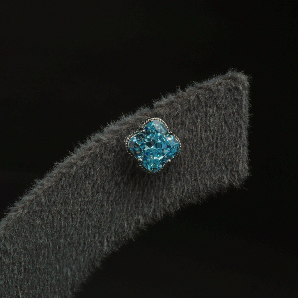 Ocean Blue Crystal Studs