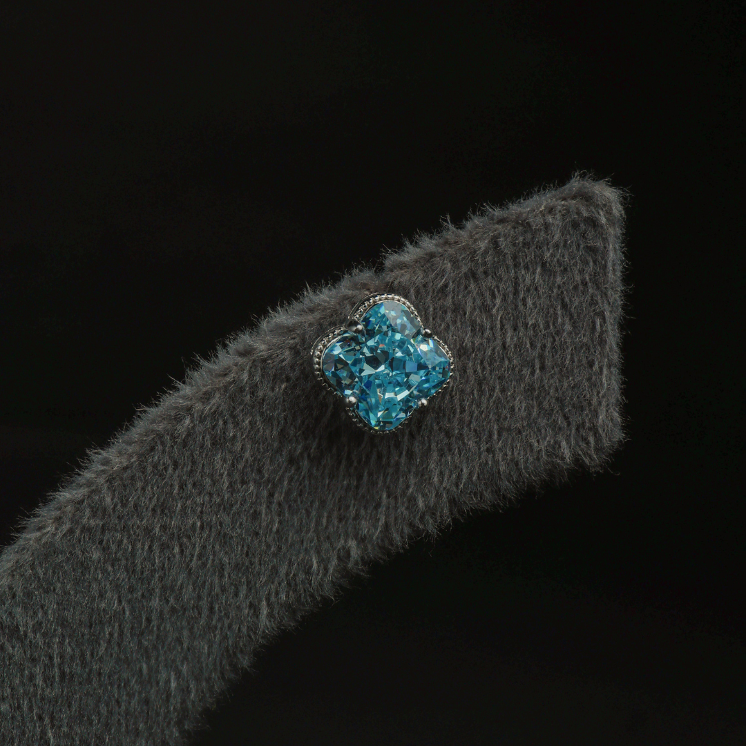 Ocean Blue Crystal Studs