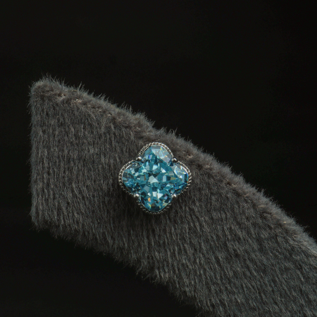 Ocean Blue Crystal Studs