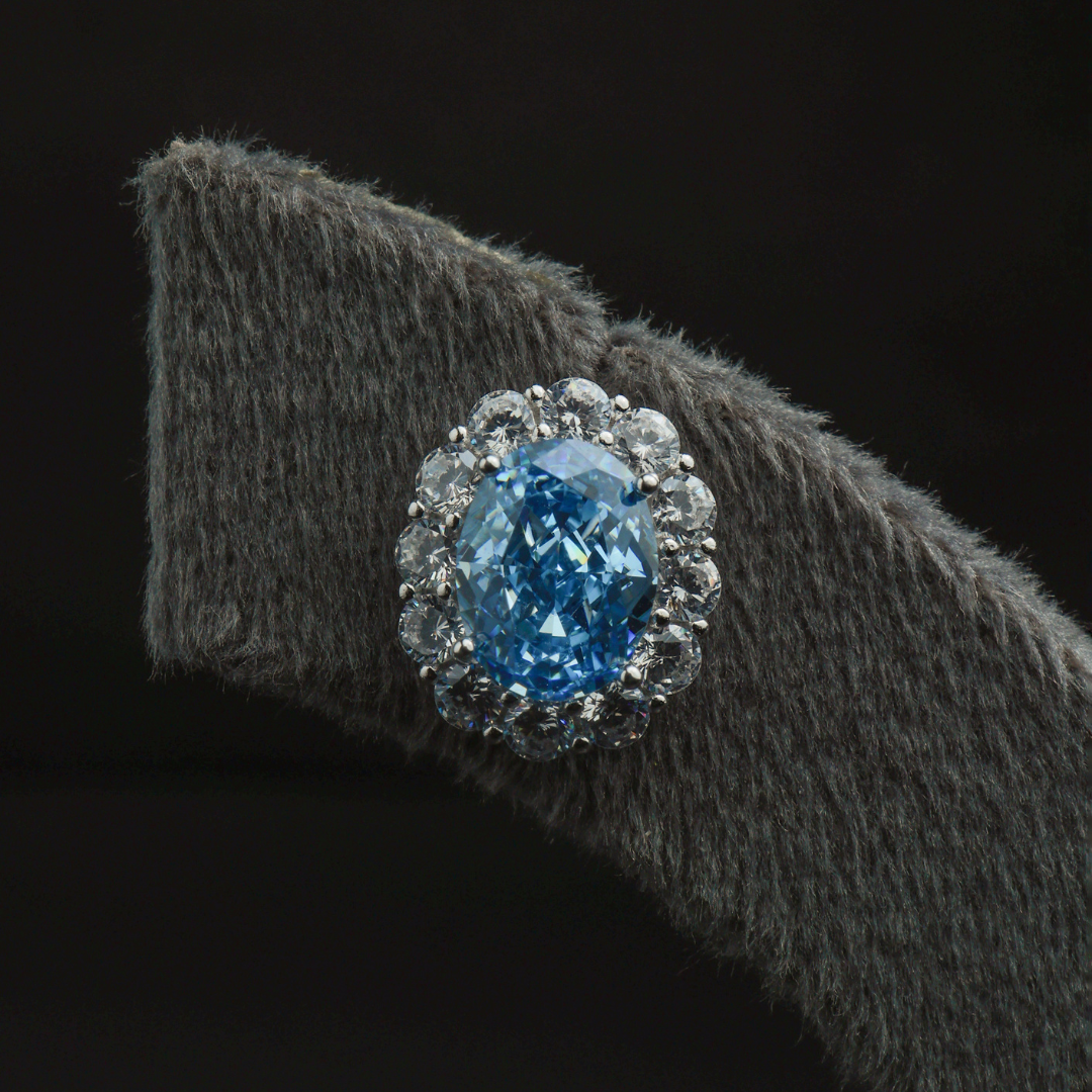Classic Blue Stud Earrings