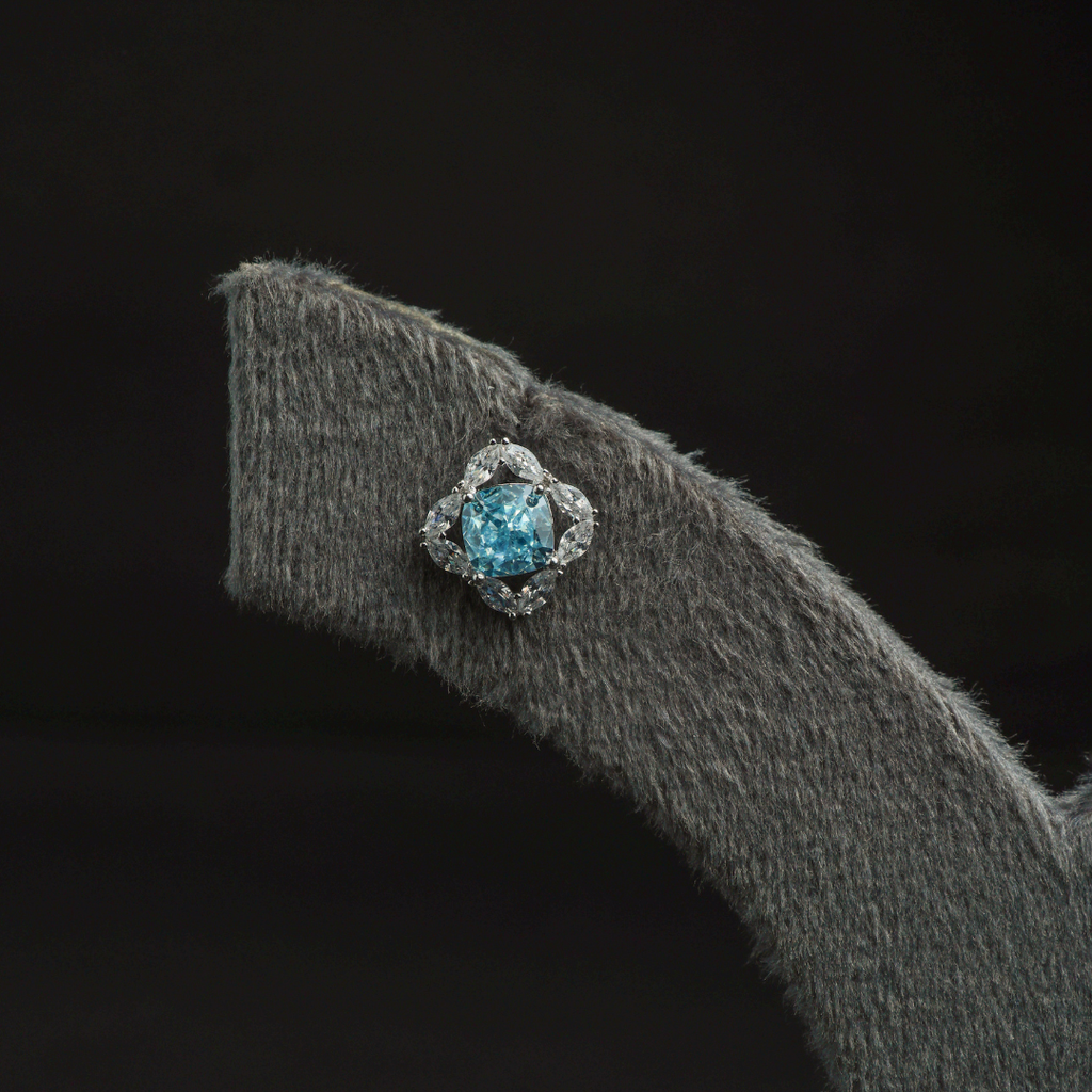 Ocean Blue Crystal Studs