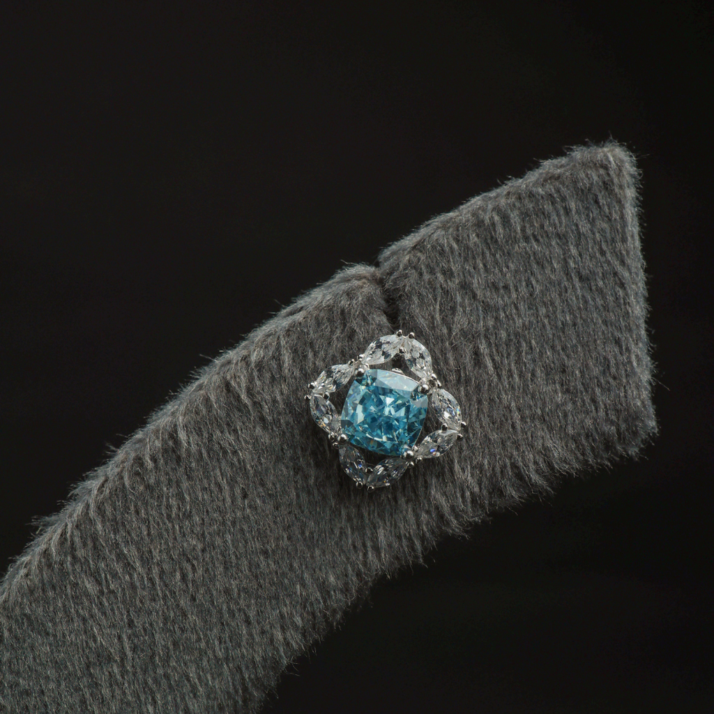Ocean Blue Crystal Studs