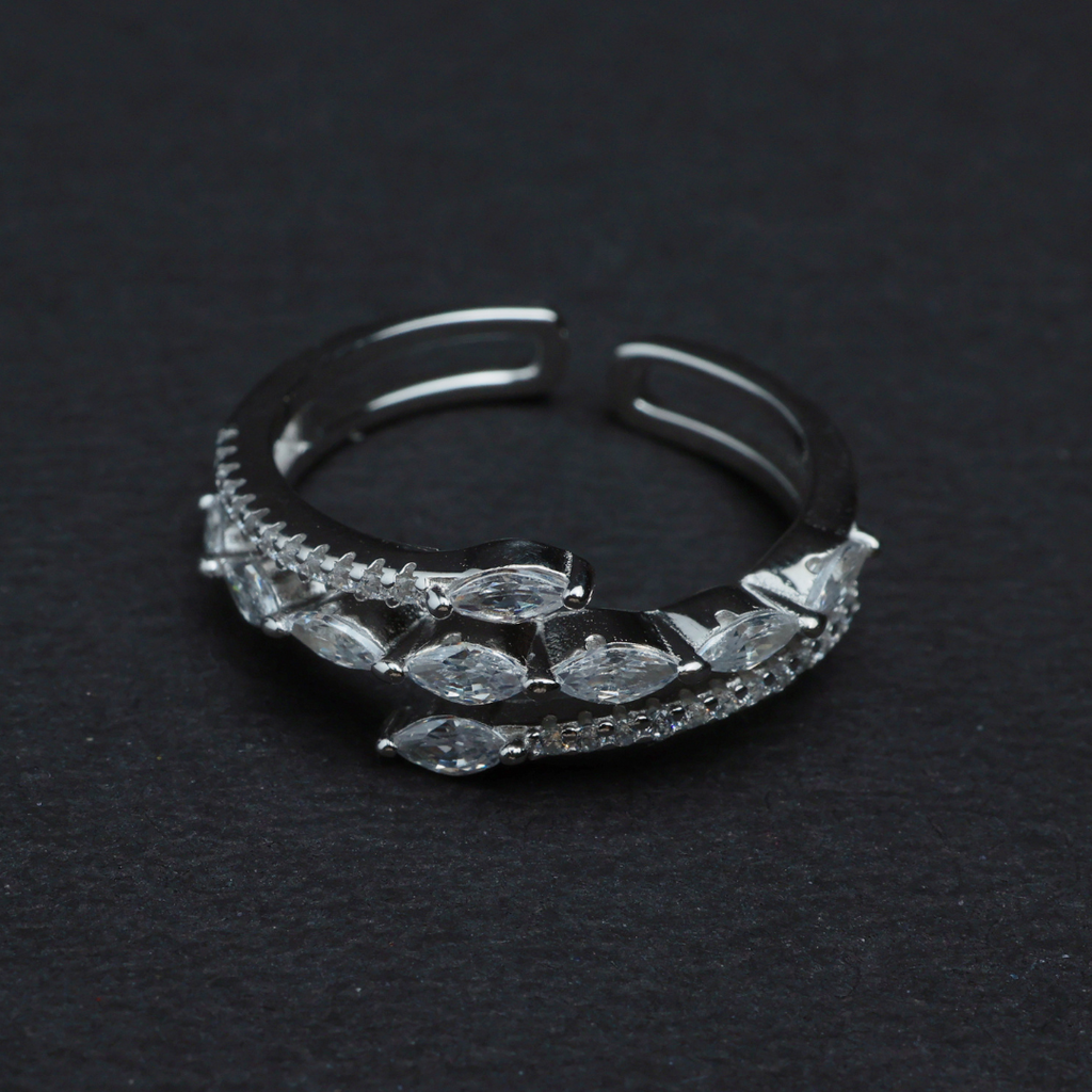 Laurel Duo Band Ring(Adjustable)
