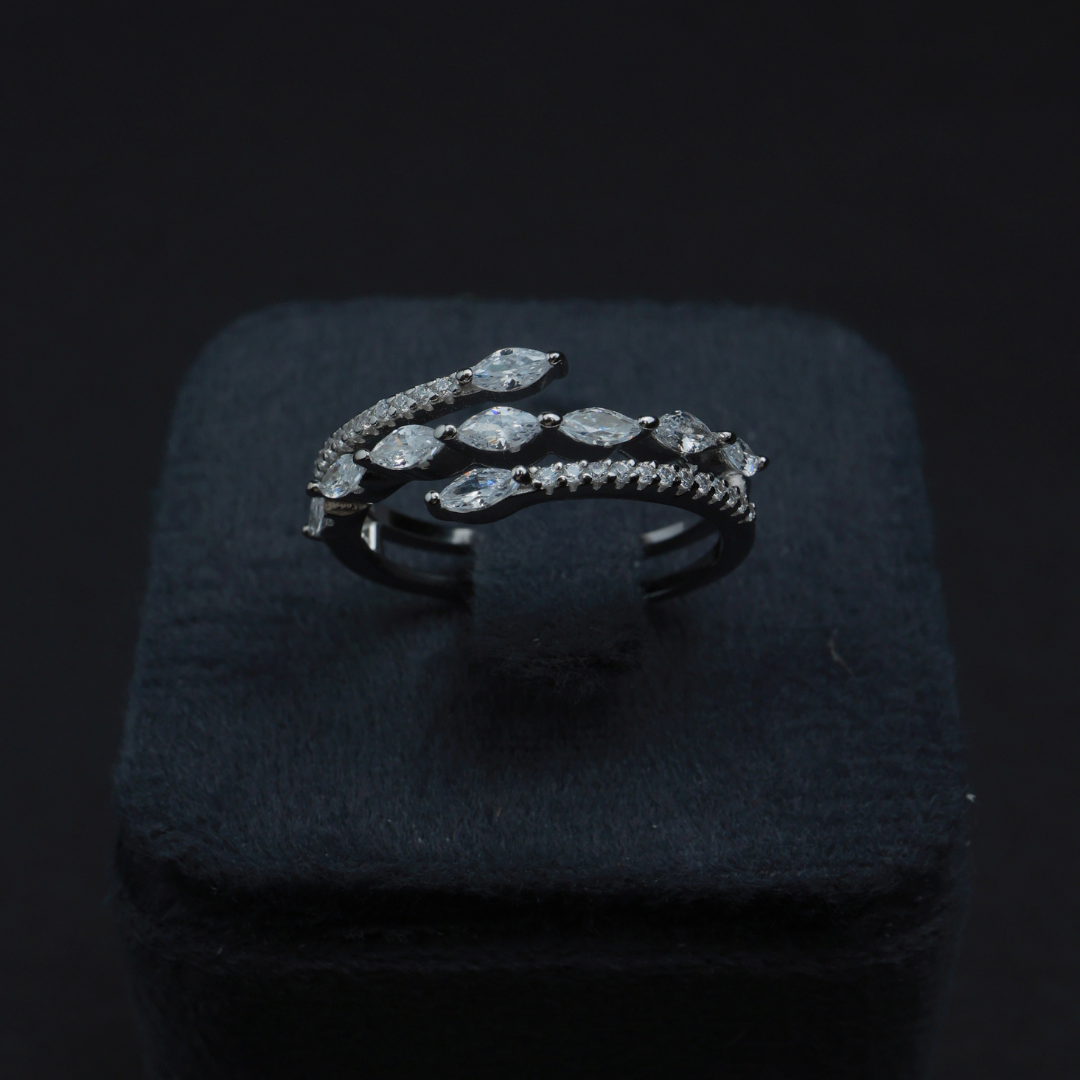 Laurel Duo Band Ring(Adjustable)