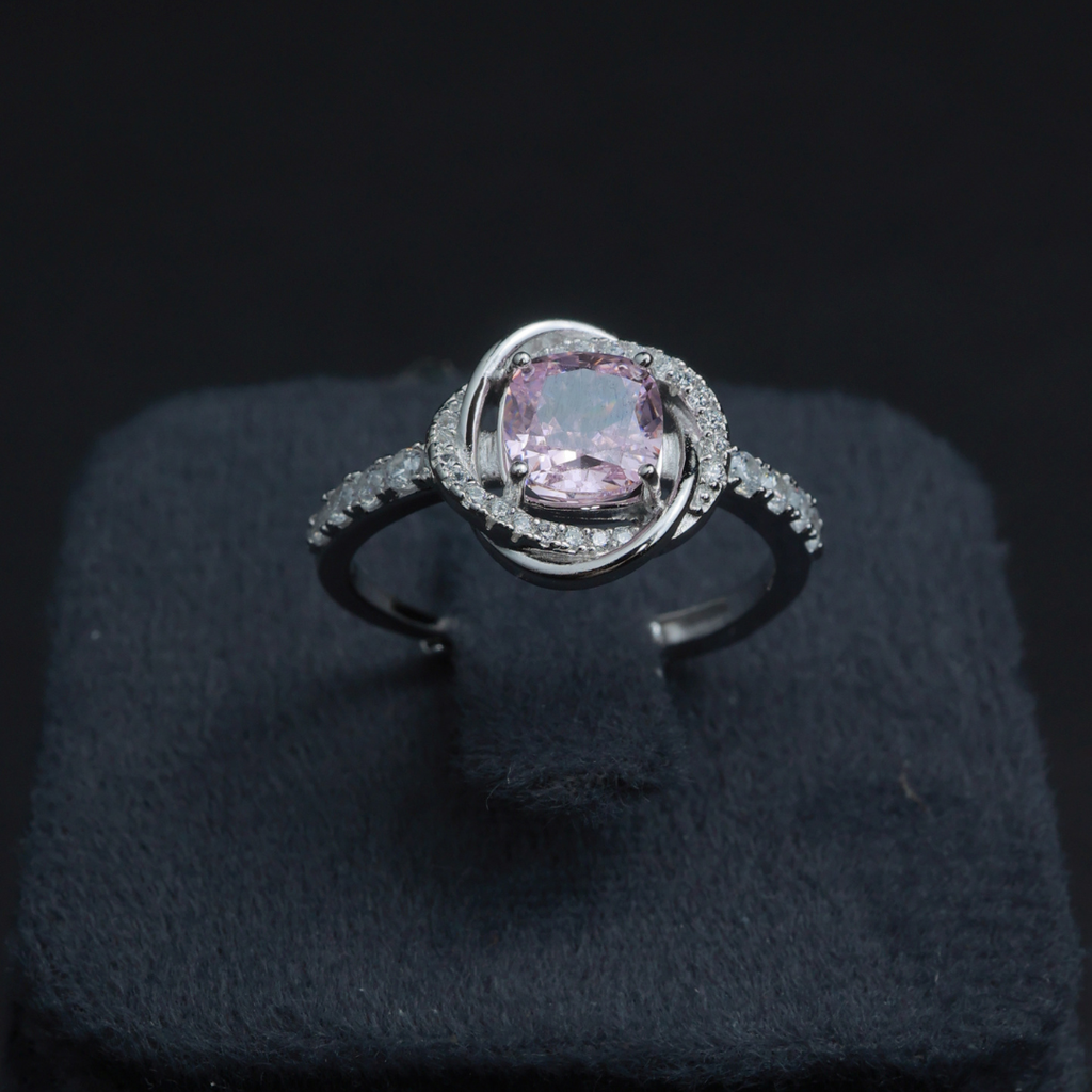 Pink Glow Halo Ring( Adjustable )