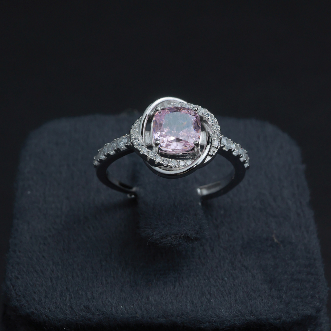 Pink Glow Halo Ring( Adjustable )