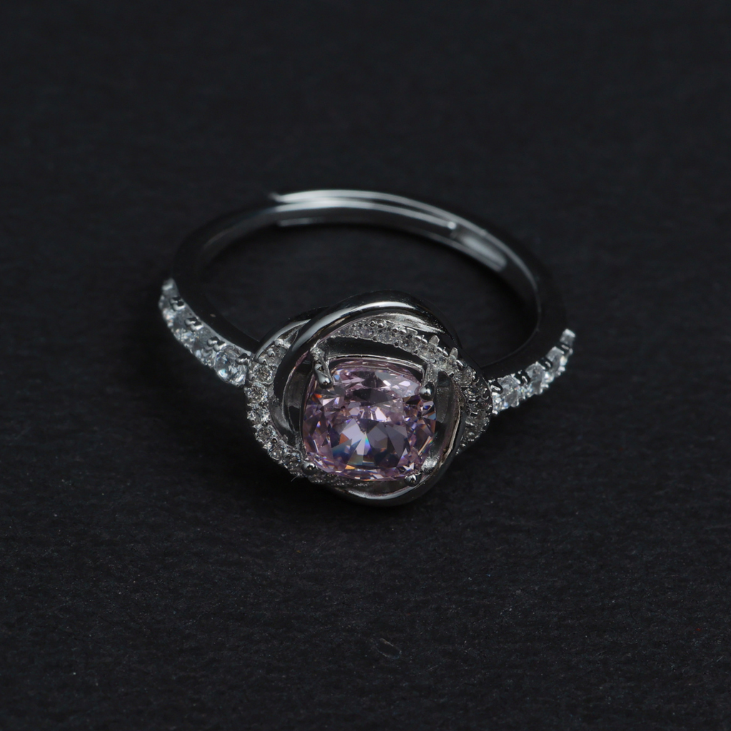 Pink Glow Halo Ring( Adjustable )