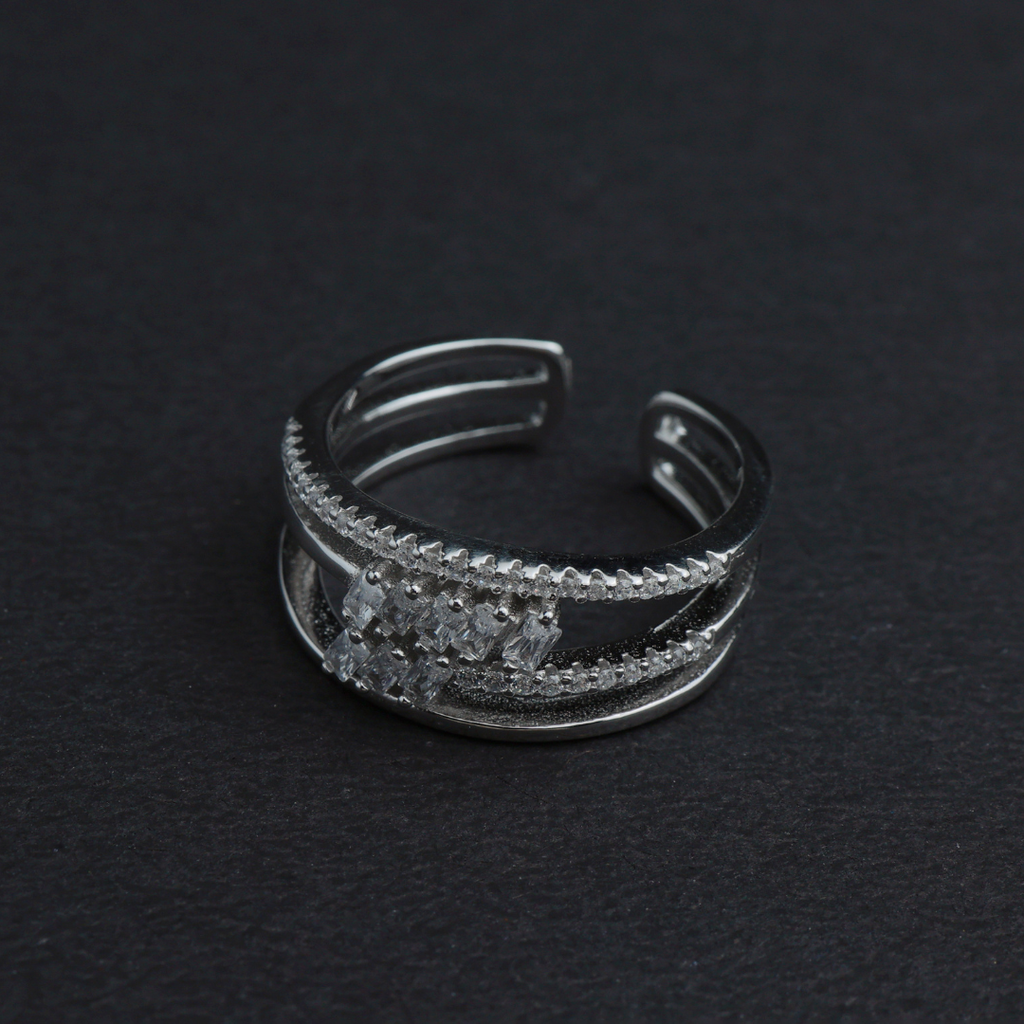 Classic Baguette Eternity Ring(Adjustable)