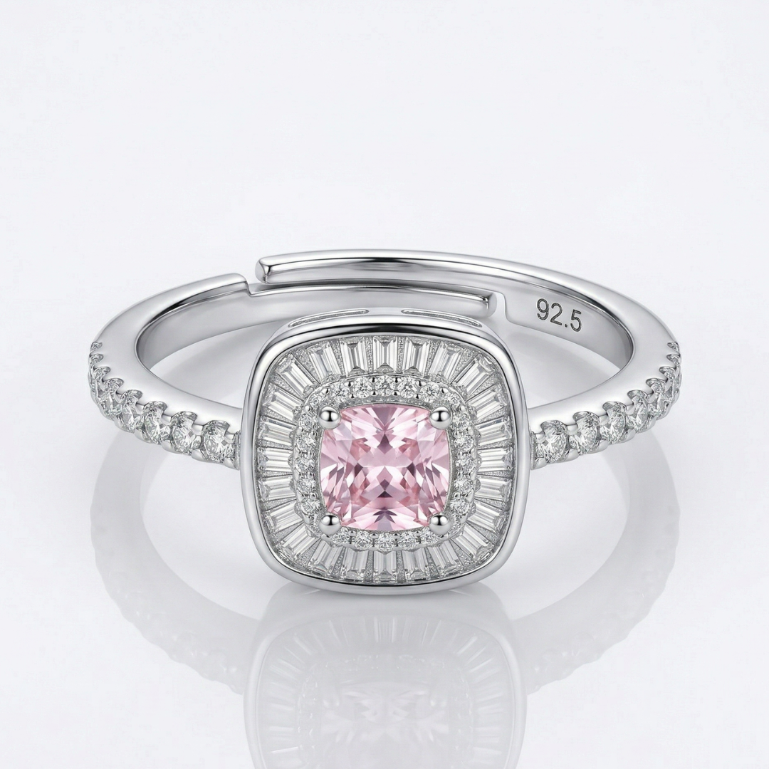 Blush Halo Ring(Adjustable)