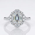 Radiant Floral Halo Ring(Adjustable)