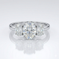 Trio Solitaire Ring(Adjustable)