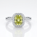 Lime Green CZ Ring(Fixed Size)