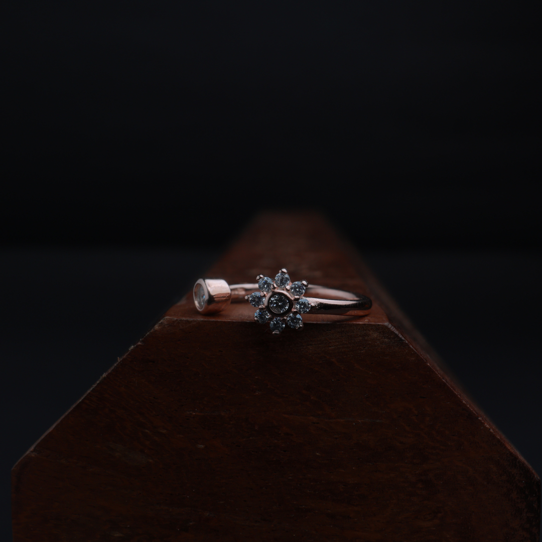 Petal Glow Adjustable Ring