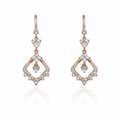 Crystal Diamond Drop Earrings