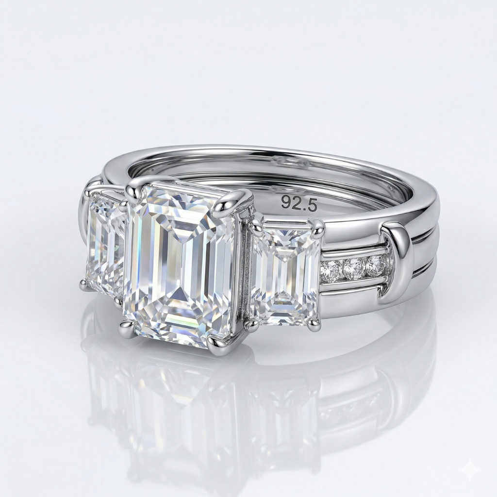 Triple Layer CZ Ring(Fixed size)