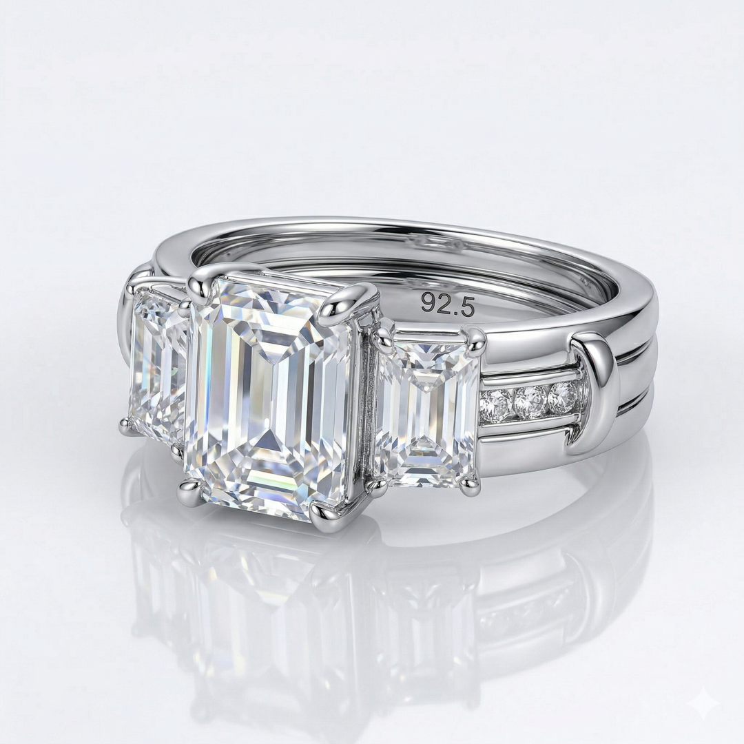 Triple Layer CZ Ring(Fixed size)