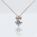 Crystal Heart Whisper Pendant Necklace