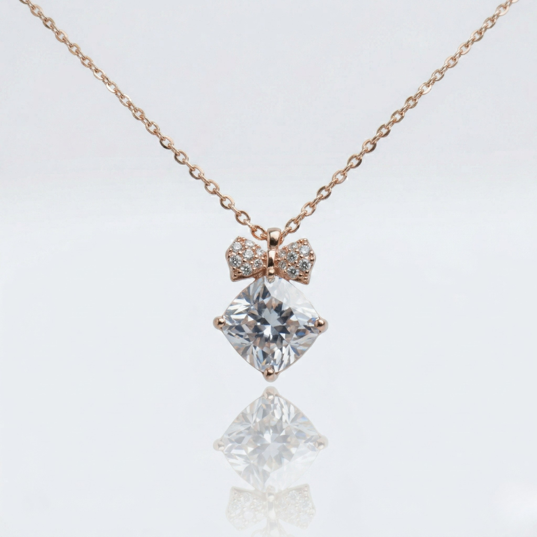 Crystal Heart Whisper Pendant Necklace