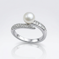 Princess Cut Flower Ring (Fixed Size)