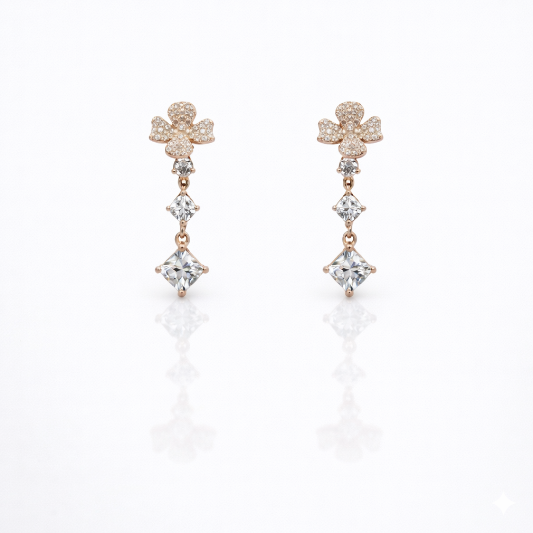 Twinkle Petal Drop Earrings