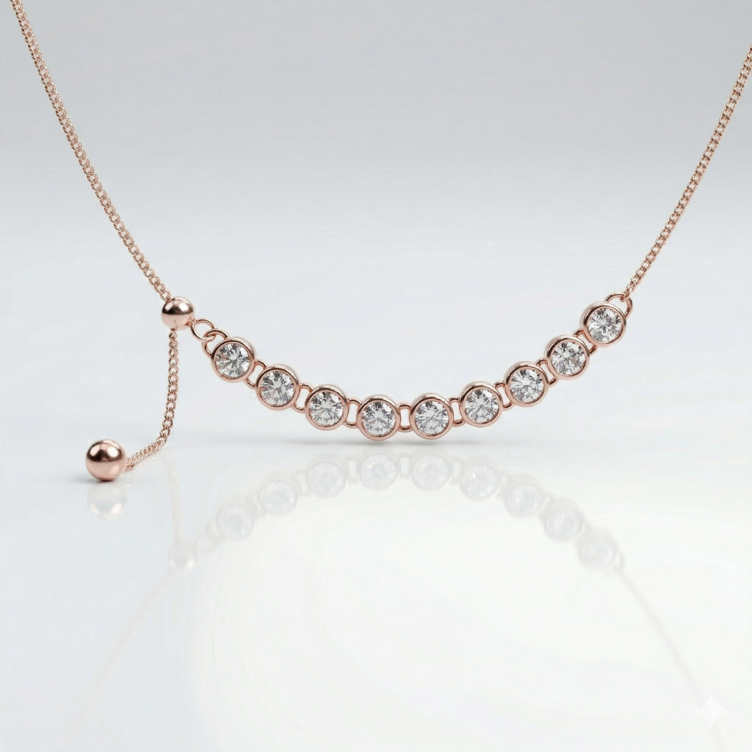 Celeste Spark Line Necklace