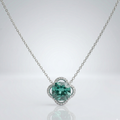 Mystic Verde Silver Pendant Chain