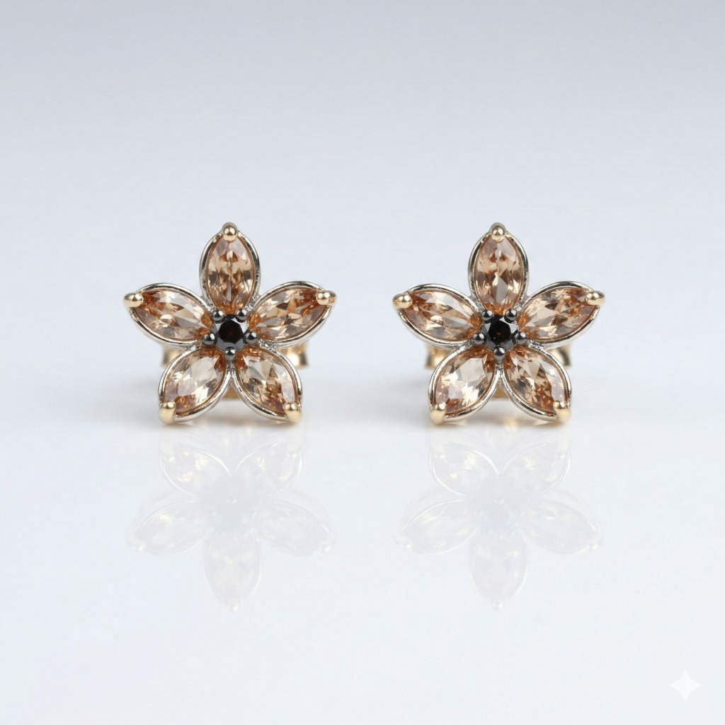 Shimmer Bloom Studs
