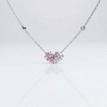 Twin Heart Promise Pendant Necklace