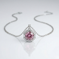 Plum Eclat Halo Pendant