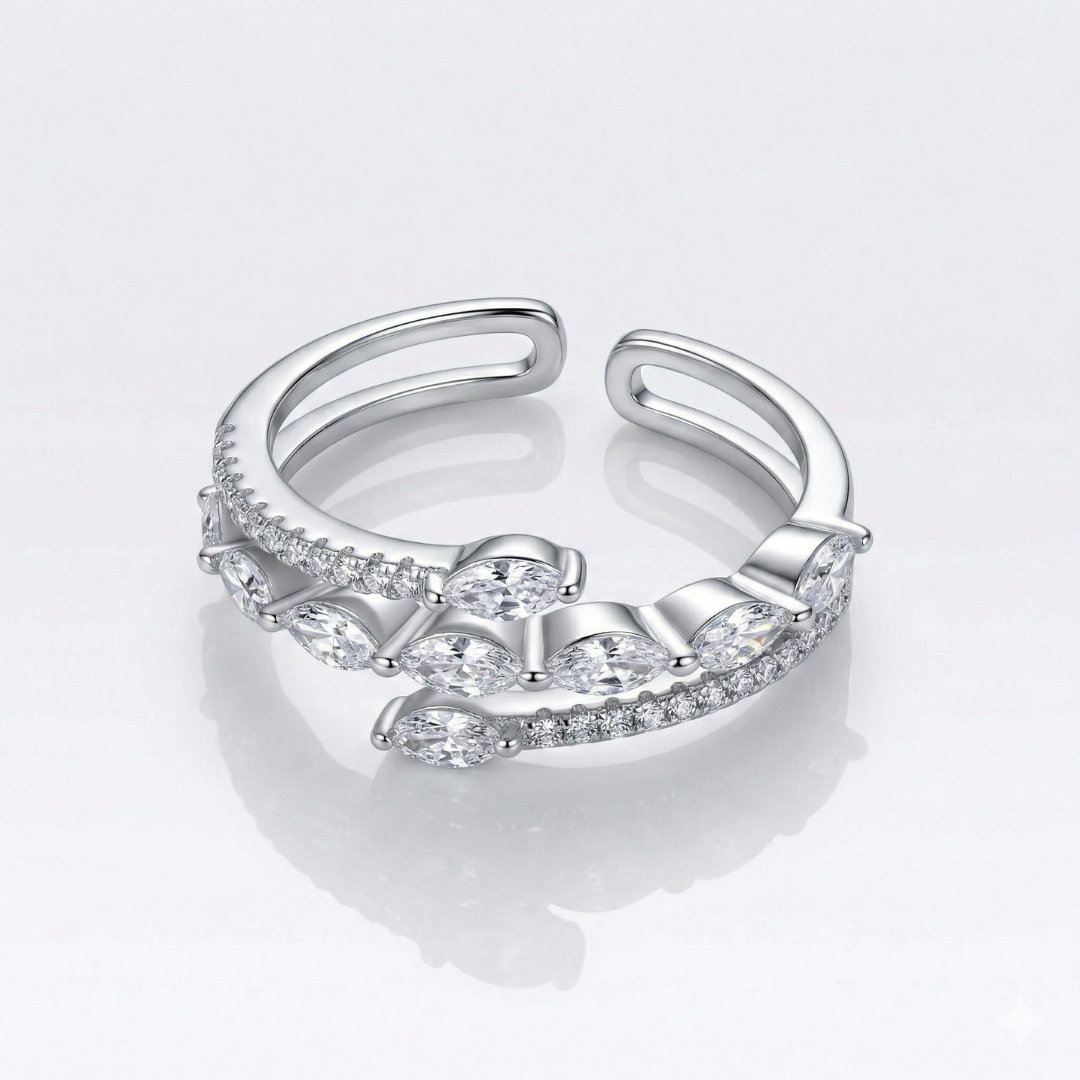 Laurel Duo Band Ring(Adjustable)