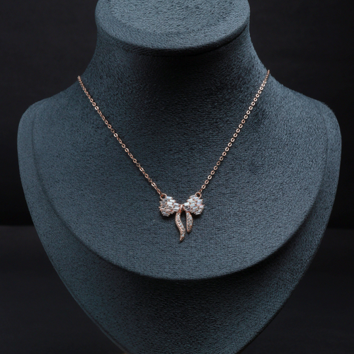 Lumiere Bow Ribbon Pendant Necklace
