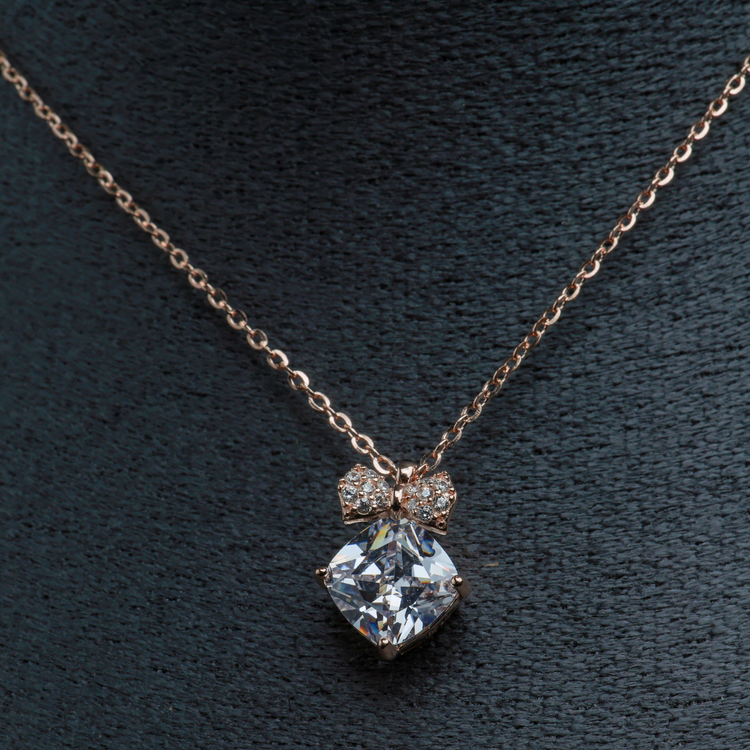 Crystal Heart Whisper Pendant Necklace