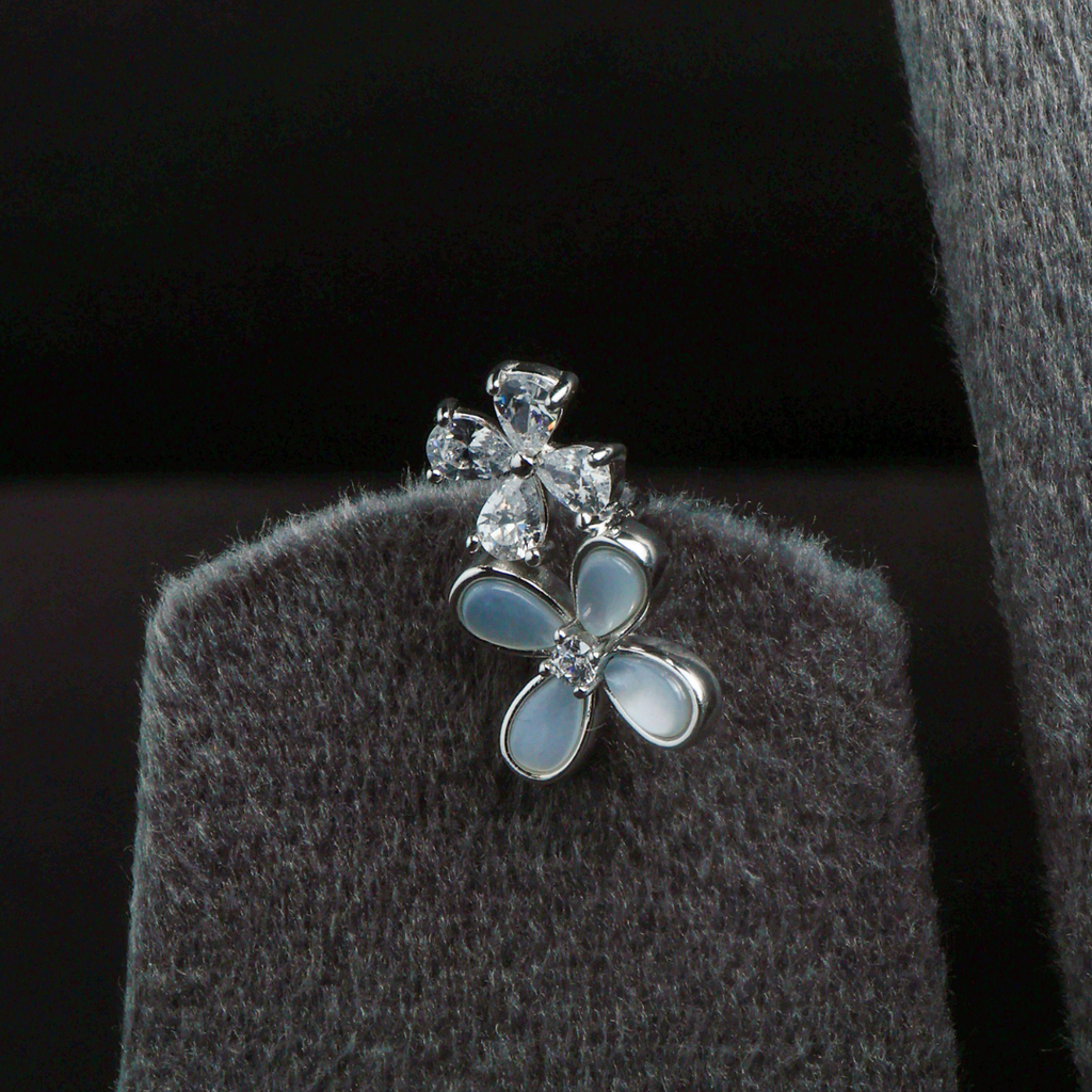 Celestia Blossom Silver Pendant Set