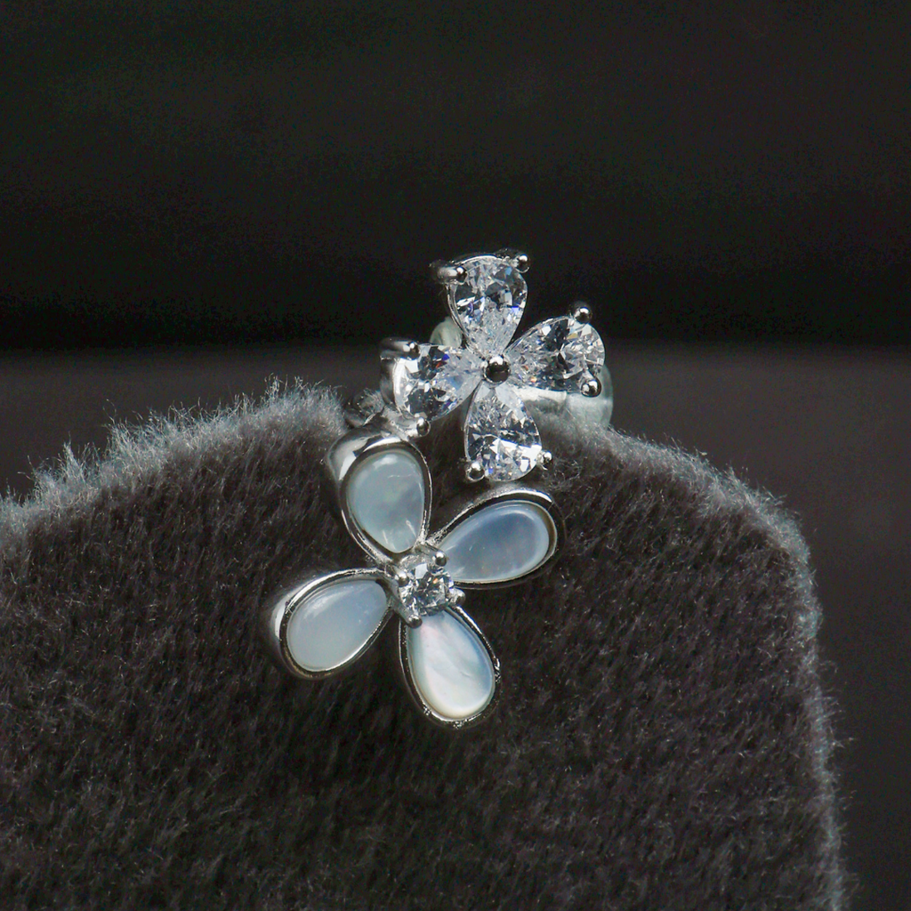 Celestia Blossom Silver Pendant Set