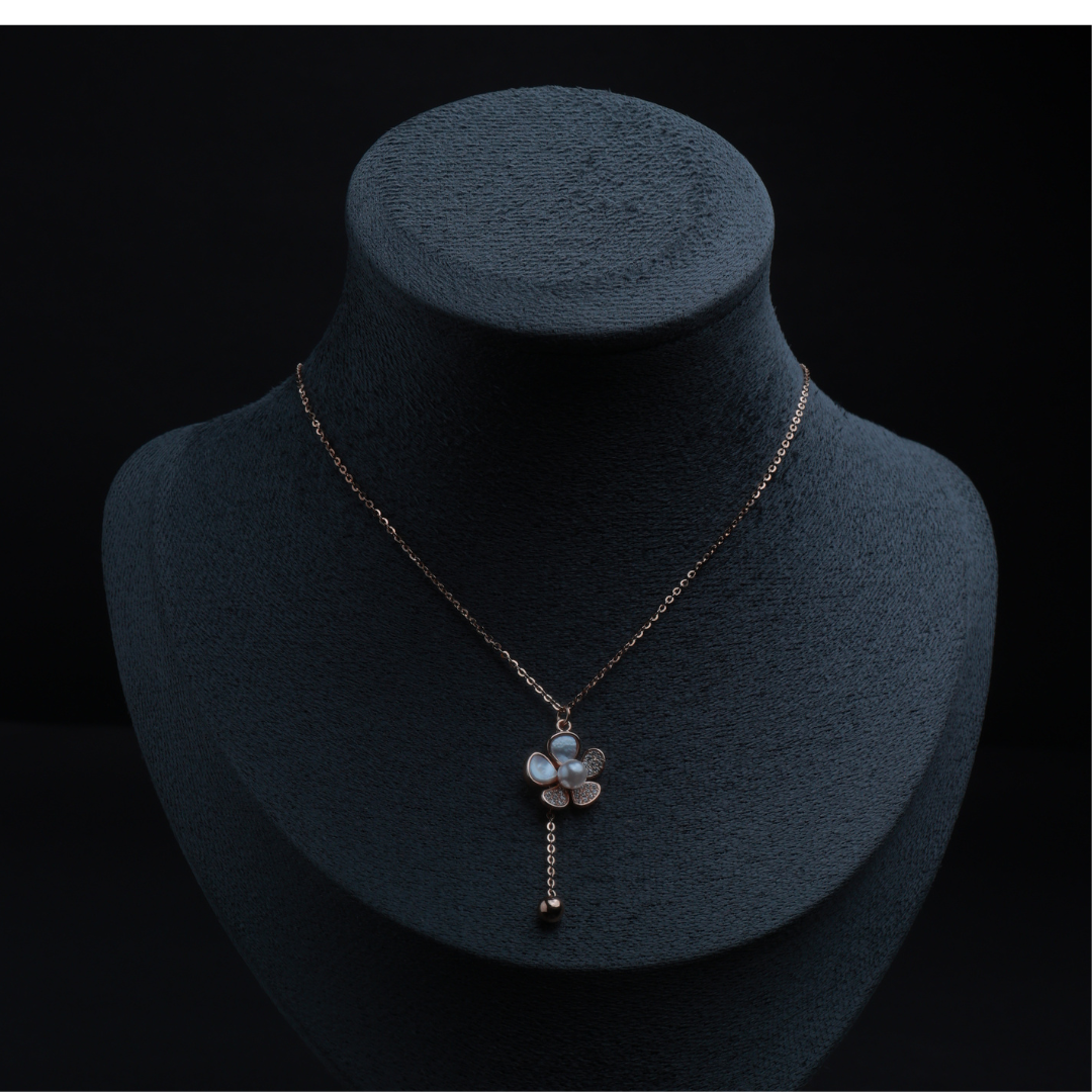BloomDrop Floral Pendant Necklace
