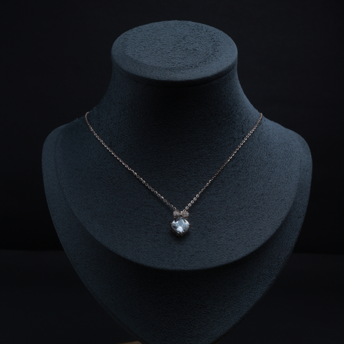 Crystal Heart Whisper Pendant Necklace