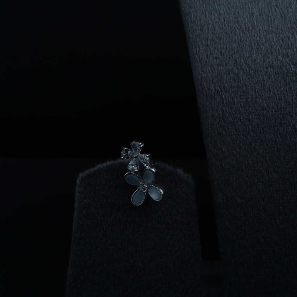 Celestia Blossom Silver Pendant Set