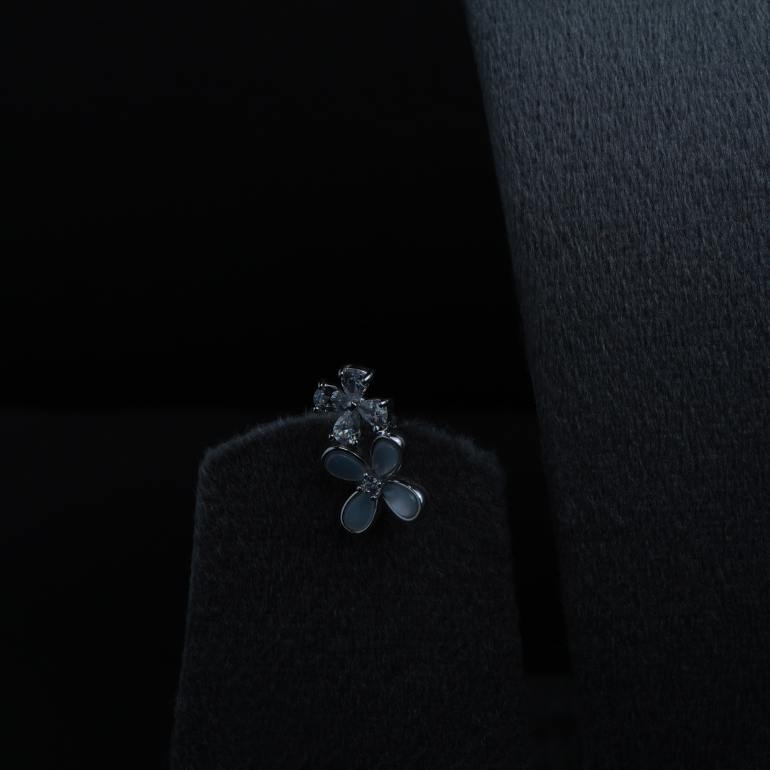 Celestia Blossom Silver Pendant Set