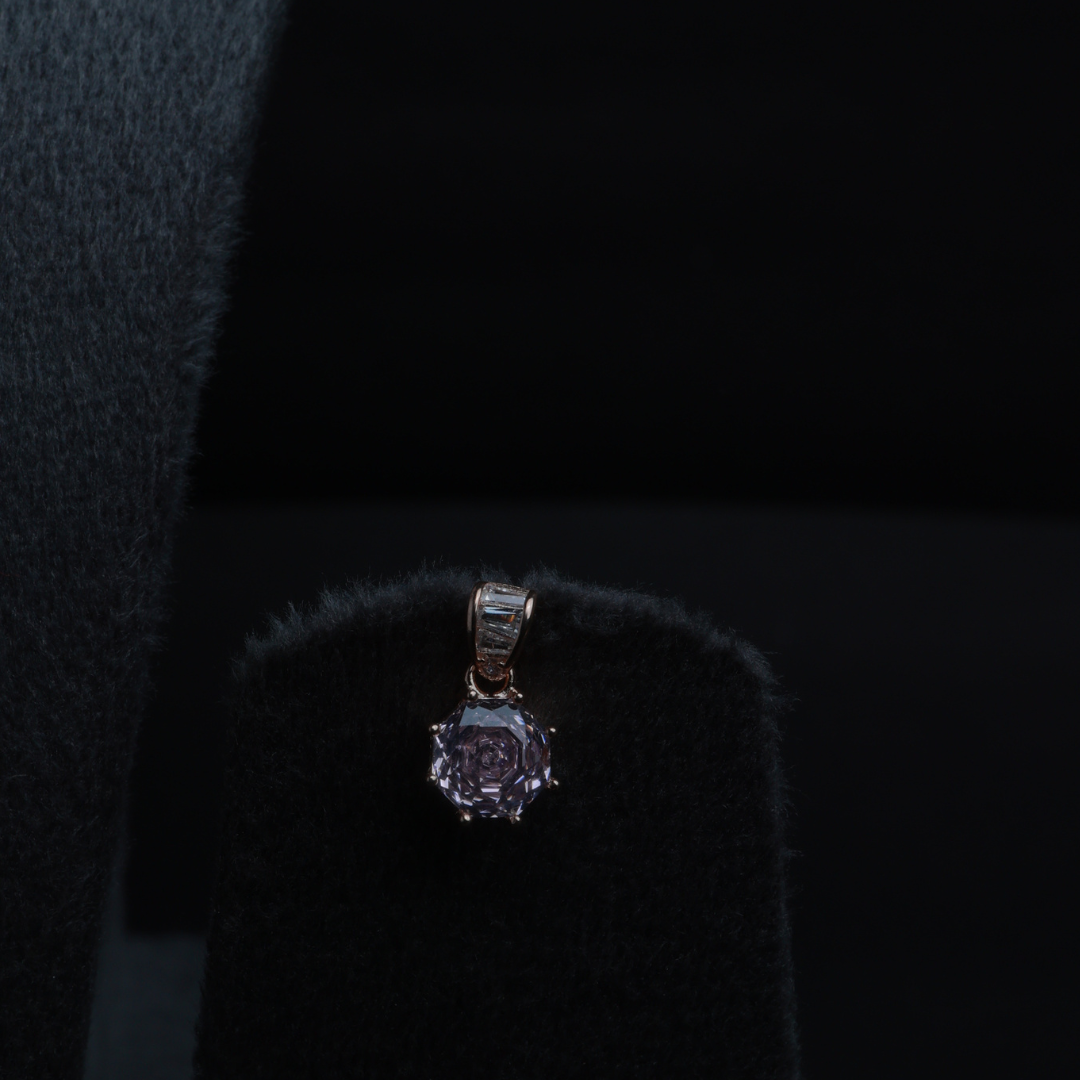 Luna Hexa Silver Pendant Set