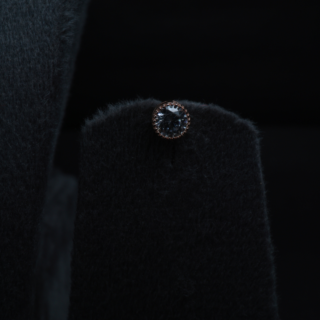 Eterna Solitaire Silver Pendant Set